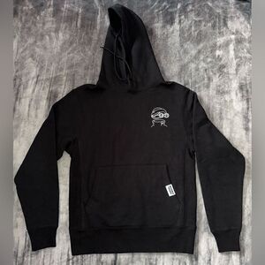 Invisible Friends Black & White Hoodie Size Small
